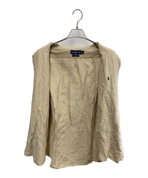 POLO RALPH LAUREN（ポロ・ラルフローレン）POLO RALPH LAUREN (ポロ・ラルフローレン) POLO RALPH LAUREN　ベージュ　長袖シャツ ベージュ サイズ:SIZE XLの古着・服飾アイテム
