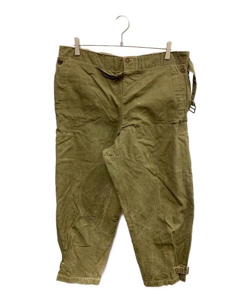 French Army（フランス軍）French Army (フランス軍) French Army　オリーブ　フランス軍 M38後期型　フランス軍モーターサイクルパンツ オリーブ サイズ:不明の古着・服飾アイテム