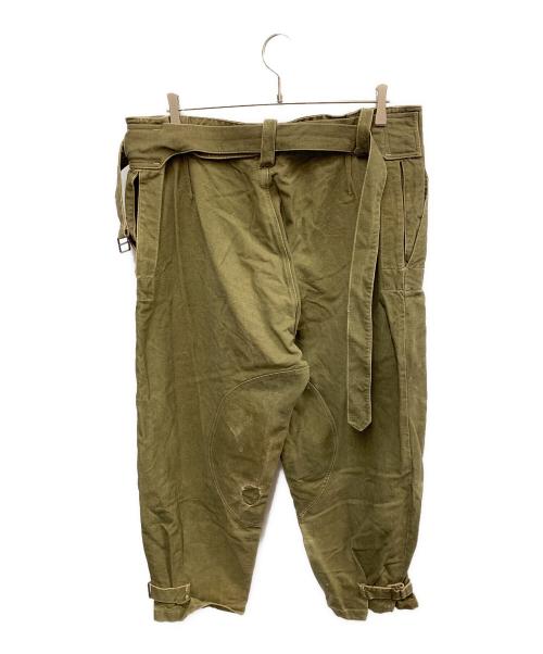 French Army（フランス軍）French Army (フランス軍) French Army　オリーブ　フランス軍 M38後期型　フランス軍モーターサイクルパンツ オリーブ サイズ:不明の古着・服飾アイテム
