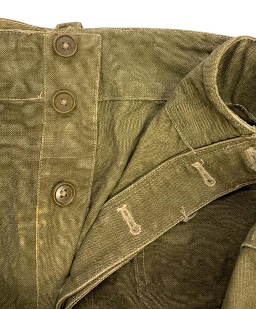French Army（フランス軍）French Army (フランス軍) French Army　オリーブ　フランス軍 M38後期型　フランス軍モーターサイクルパンツ オリーブ サイズ:不明の古着・服飾アイテム