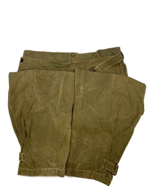 French Army（フランス軍）French Army (フランス軍) French Army　オリーブ　フランス軍 M38後期型　フランス軍モーターサイクルパンツ オリーブ サイズ:不明の古着・服飾アイテム