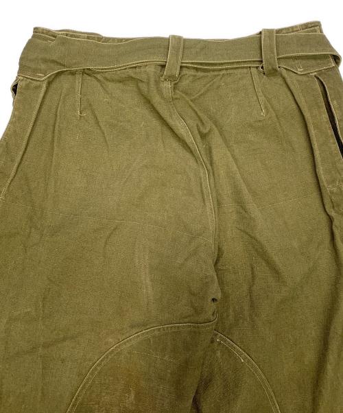 French Army（フランス軍）French Army (フランス軍) French Army　オリーブ　フランス軍 M38後期型　フランス軍モーターサイクルパンツ オリーブ サイズ:不明の古着・服飾アイテム