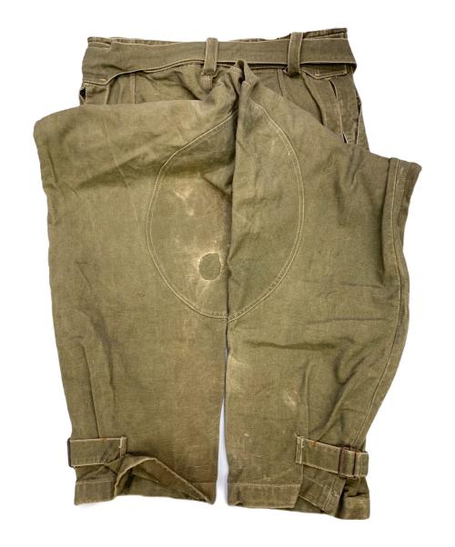 French Army（フランス軍）French Army (フランス軍) French Army　オリーブ　フランス軍 M38後期型　フランス軍モーターサイクルパンツ オリーブ サイズ:不明の古着・服飾アイテム