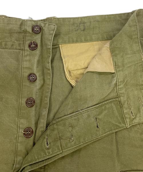 French Army（フランス軍）French Army (フランス軍) French Army　オリーブ　フランス軍　M47ポプリンカーゴパンツ オリーブ サイズ:不明の古着・服飾アイテム