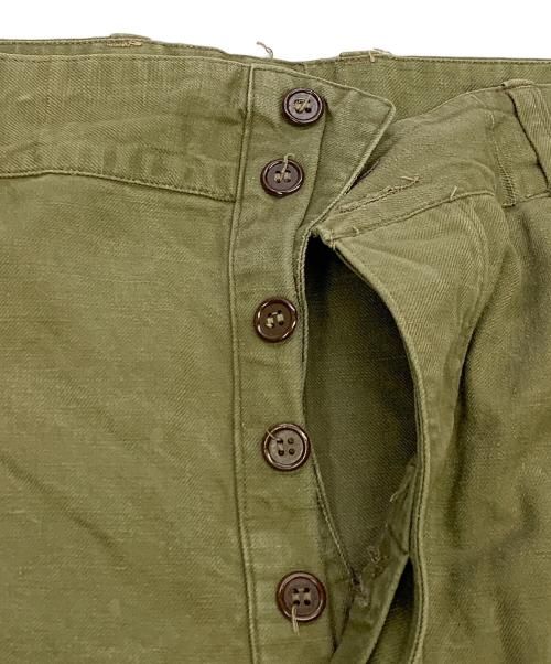 French Army（フランス軍）French Army (フランス軍) French Army　オリーブ　フランス軍　M47ポプリンカーゴパンツ オリーブ サイズ:不明の古着・服飾アイテム