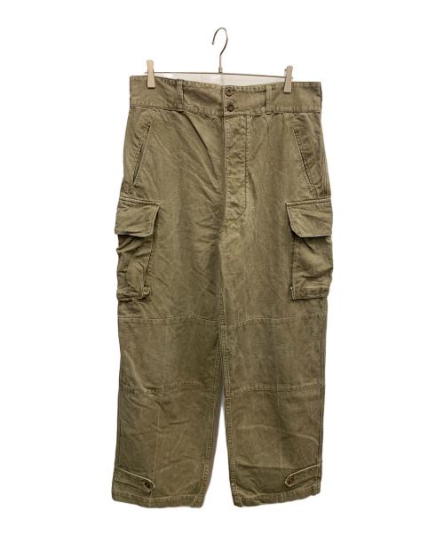 French Army（フランス軍）French Army (フランス軍) French Army　35 G.B.A 前期型　フランス軍M-47カーゴパンツ オリーブ サイズ:不明の古着・服飾アイテム