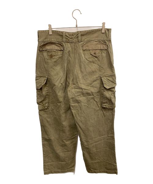 French Army（フランス軍）French Army (フランス軍) French Army　35 G.B.A 前期型　フランス軍M-47カーゴパンツ オリーブ サイズ:不明の古着・服飾アイテム