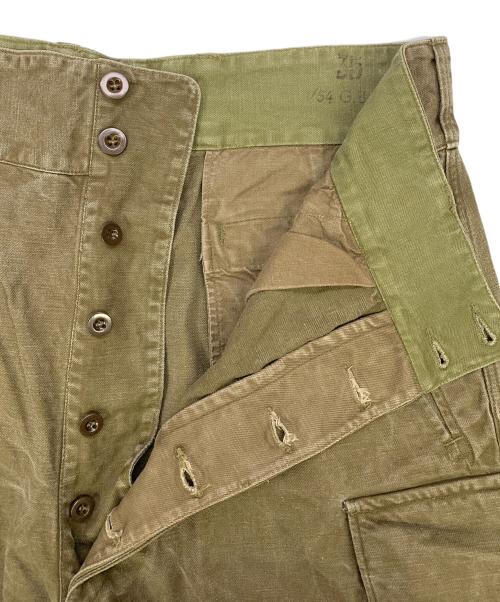 French Army（フランス軍）French Army (フランス軍) French Army　35 G.B.A 前期型　フランス軍M-47カーゴパンツ オリーブ サイズ:不明の古着・服飾アイテム
