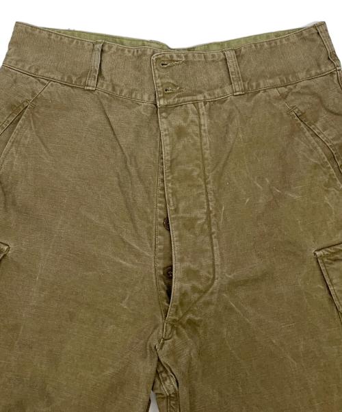 French Army（フランス軍）French Army (フランス軍) French Army　35 G.B.A 前期型　フランス軍M-47カーゴパンツ オリーブ サイズ:不明の古着・服飾アイテム