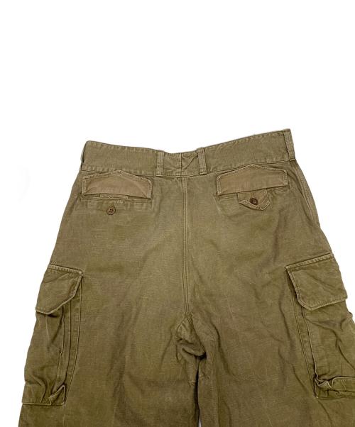 French Army（フランス軍）French Army (フランス軍) French Army　35 G.B.A 前期型　フランス軍M-47カーゴパンツ オリーブ サイズ:不明の古着・服飾アイテム