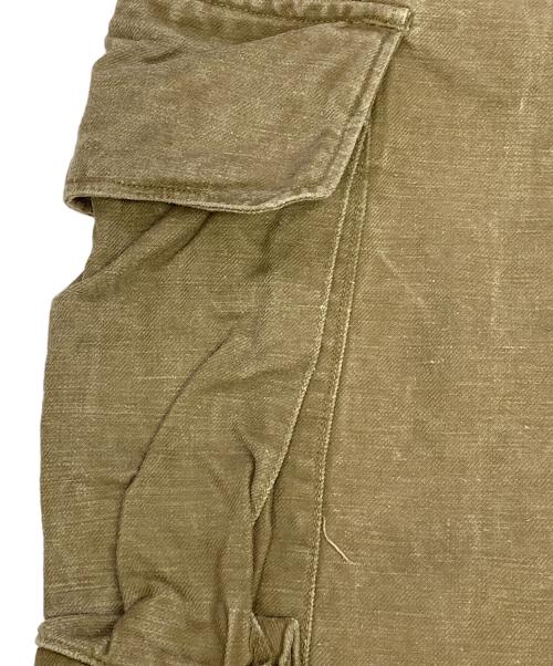 French Army（フランス軍）French Army (フランス軍) French Army　35 G.B.A 前期型　フランス軍M-47カーゴパンツ オリーブ サイズ:不明の古着・服飾アイテム