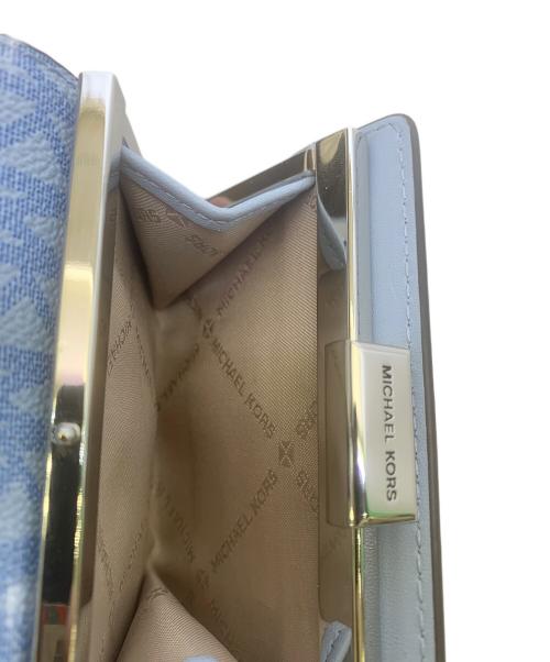 MICHAEL KORS（マイケルコース）MICHAEL KORS (マイケルコース) MICHAEL KORS　	スカイブルー　コンパクトウォレット スカイブルーの古着・服飾アイテム