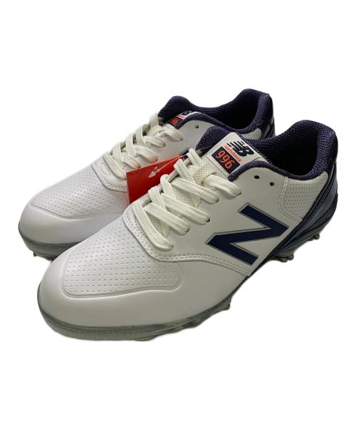 NEW BALANCE（ニューバランス）NEW BALANCE (ニューバランス) NEW BALANCE　ホワイト×ネイビー　ゴルフシューズ ホワイト×ネイビー サイズ:SIZE 24cm 未使用品の古着・服飾アイテム