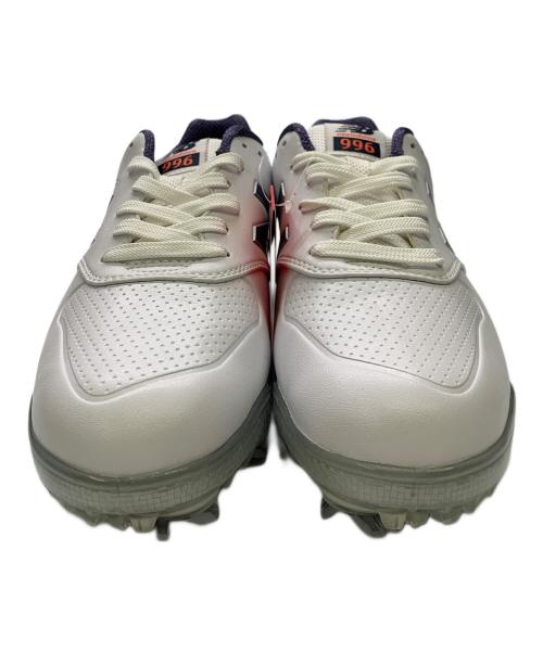 NEW BALANCE（ニューバランス）NEW BALANCE (ニューバランス) NEW BALANCE　ホワイト×ネイビー　ゴルフシューズ ホワイト×ネイビー サイズ:SIZE 24cm 未使用品の古着・服飾アイテム