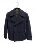 BURBERRY BLACK LABELバーバリーブラックレーベル）の古着「BURBERRY BLACK LABEL　ブラック　Pコート」｜ブラック