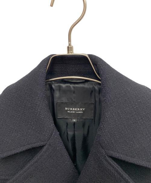 BURBERRY BLACK LABEL（バーバリーブラックレーベル）BURBERRY BLACK LABEL (バーバリーブラックレーベル) BURBERRY BLACK LABEL　ブラック　Pコート ブラック サイズ:SIZE Mの古着・服飾アイテム