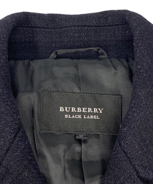 BURBERRY BLACK LABEL（バーバリーブラックレーベル）BURBERRY BLACK LABEL (バーバリーブラックレーベル) BURBERRY BLACK LABEL　ブラック　Pコート ブラック サイズ:SIZE Mの古着・服飾アイテム