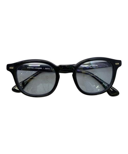 金子眼鏡（カネコガンキョウ）金子眼鏡 (カネコガンキョウ) UNITED ARROWS TOKYO (ユナイテッドアローズトウキョウ) 金子眼鏡　UNITED ARROWS TOKYO　John　サングラス ブラックの古着・服飾アイテム