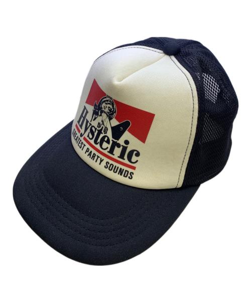 Hysteric Glamour（ヒステリックグラマー）Hysteric Glamour (ヒステリックグラマー) ギターガール　メッシュキャップ ブラックの古着・服飾アイテム