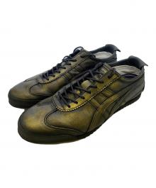 Onitsuka Tiger（オニツカタイガー）の古着「Onitsuka Tiger　MEXICO'66　スニーカー」｜ブラック×ゴールド