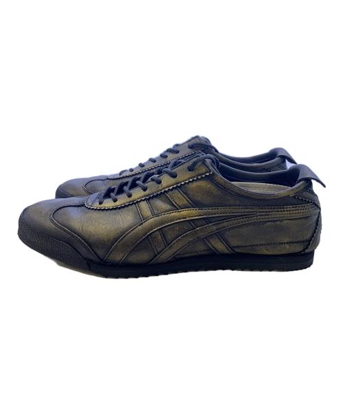 Onitsuka Tiger（オニツカタイガー）Onitsuka Tiger (オニツカタイガー) Onitsuka Tiger　MEXICO'66　スニーカー ブラック×ゴールド サイズ:SIZE 26.5cmの古着・服飾アイテム