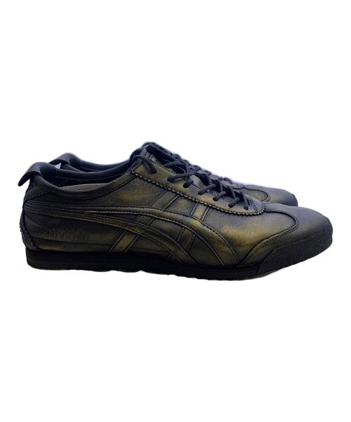 Onitsuka Tiger（オニツカタイガー）Onitsuka Tiger (オニツカタイガー) Onitsuka Tiger　MEXICO'66　スニーカー ブラック×ゴールド サイズ:SIZE 26.5cmの古着・服飾アイテム