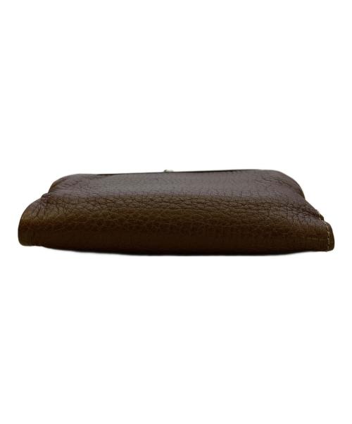 土屋鞄（ツチヤカバン）土屋鞄 (ツチヤカバン) オイルヌメがま口財布 ブラウンの古着・服飾アイテム