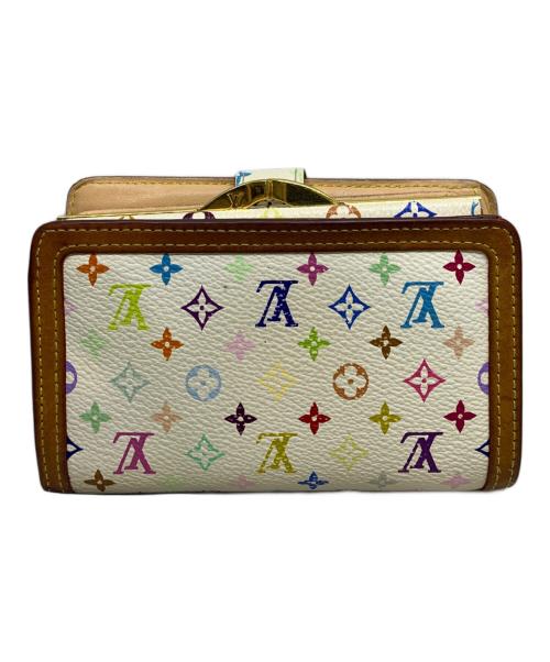 LOUIS VUITTON（ルイ ヴィトン）LOUIS VUITTON (ルイ ヴィトン) モノグラム・マルチカラー　2つ折り財布 ホワイトの古着・服飾アイテム