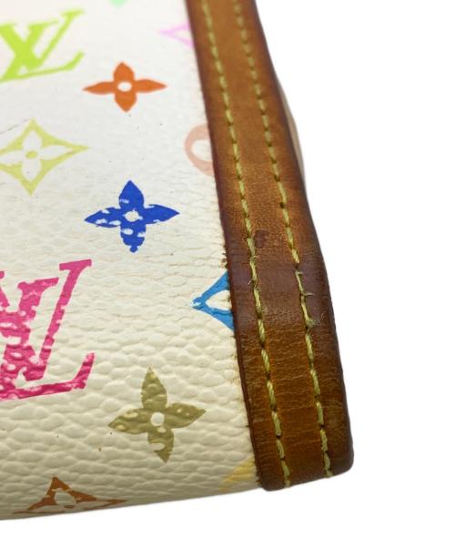 LOUIS VUITTON（ルイ ヴィトン）LOUIS VUITTON (ルイ ヴィトン) モノグラム・マルチカラー　2つ折り財布 ホワイトの古着・服飾アイテム