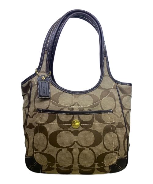 COACH（コーチ）COACH (コーチ) COACH　ショルダーバッグ ベージュ×ブラウンの古着・服飾アイテム