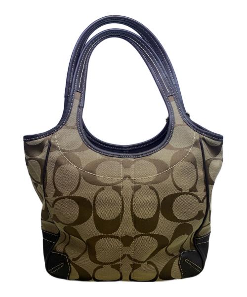COACH（コーチ）COACH (コーチ) COACH　ショルダーバッグ ベージュ×ブラウンの古着・服飾アイテム