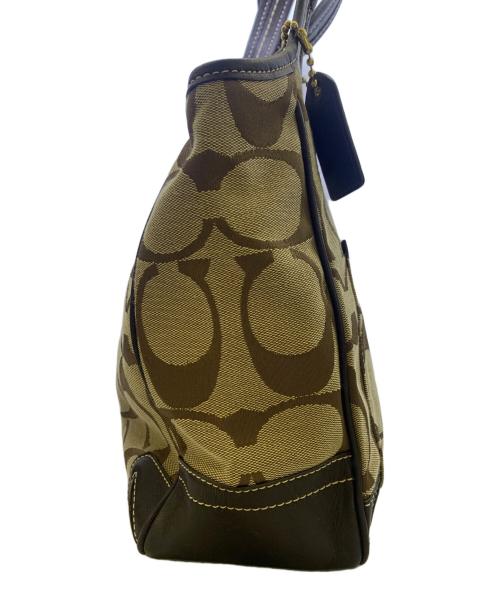 COACH（コーチ）COACH (コーチ) COACH　ショルダーバッグ ベージュ×ブラウンの古着・服飾アイテム