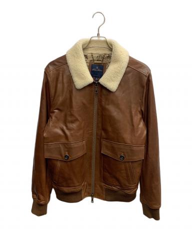 ★ヴィンテージ★ブルックスブラザーズ レザージャケット A-2フライト ブラウン 中古・古着通販】BROOKS BROTHERS (ブルックスブラザーズ) BROOKS