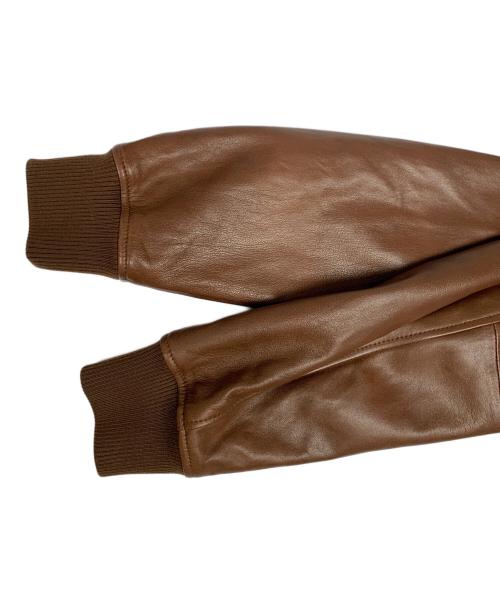 BROOKS BROTHERS（ブルックスブラザーズ）BROOKS BROTHERS (ブルックスブラザーズ) BROOKS BROTHERS　ブラウン　TYPE A-2 レザージャケット 25AW　100223659 @　ラムレザージャケット ブラウン サイズ:SIZE Mの古着・服飾アイテム
