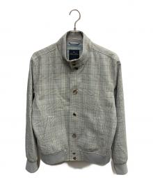BROOKS BROTHERS（ブルックスブラザーズ）の古着「BROOKS BROTHERS　グレー　グレンプラッド バルスターブルゾン　100227265 @　ジャケット」｜グレー