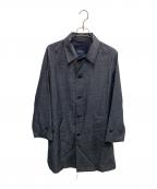 BROOKS BROTHERSブルックスブラザーズ）の古着「BROOKS BROTHERS　ネイビー　ミニヘリンボーン ショップコート」｜ネイビー