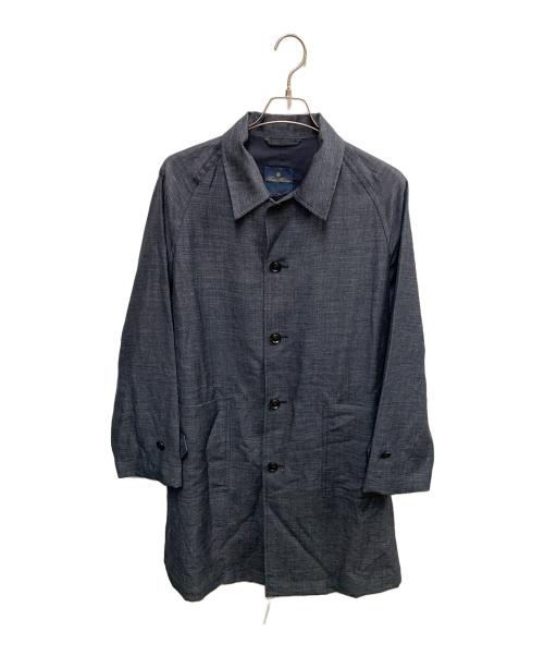 BROOKS BROTHERS（ブルックスブラザーズ）BROOKS BROTHERS (ブルックスブラザーズ) BROOKS BROTHERS　ネイビー　ミニヘリンボーン ショップコート ネイビー サイズ:Mの古着・服飾アイテム