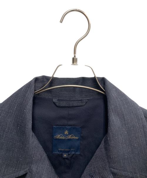 BROOKS BROTHERS（ブルックスブラザーズ）BROOKS BROTHERS (ブルックスブラザーズ) BROOKS BROTHERS　ネイビー　ミニヘリンボーン ショップコート ネイビー サイズ:Mの古着・服飾アイテム