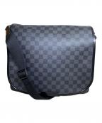 LOUIS VUITTONルイ ヴィトン）の古着「LOUIS VUITTON　ダミエ・グラフィット　ダニエルMM　ショルダーバッグ」｜ブラック