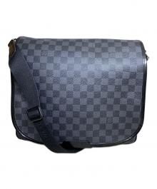 LOUIS VUITTON（ルイ ヴィトン）の古着「LOUIS VUITTON　ダミエ・グラフィット　ダニエルMM　ショルダーバッグ」｜ブラック