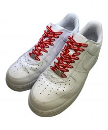 NIKE×SUPREME（ナイキ×シュプリーム）の古着「NIKE×Supreme　AIR FORCE1 LOW　スニーカー」｜ホワイト