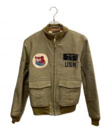 THE REAL McCOY'S（ザ・リアルマッコイズ）の古着「THE REAL McCOY'S　カーキ　37J1B DEVIL DOGS 　フライトジャケット」｜カーキ