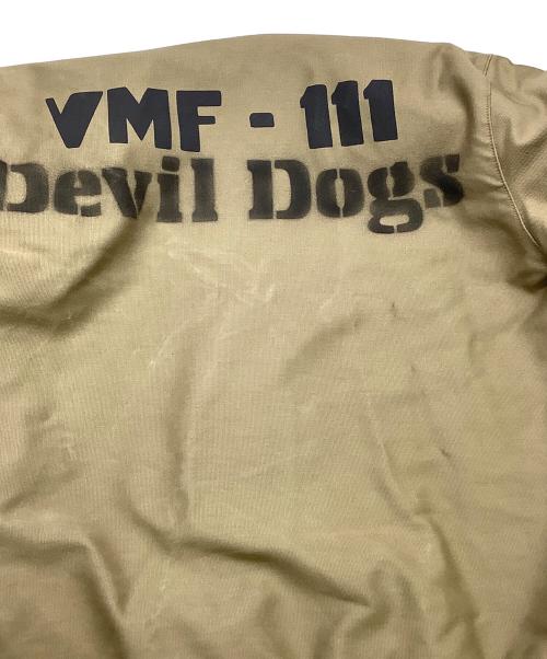 THE REAL McCOY'S（ザ・リアルマッコイズ）THE REAL McCOY'S (ザ・リアルマッコイズ) THE REAL McCOY'S　カーキ　37J1B DEVIL DOGS 　フライトジャケット カーキ サイズ:SIZE 40の古着・服飾アイテム