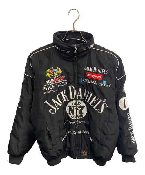 JACK DANIEL（ジャックダニエル）JACK DANIEL (ジャックダニエル) JACK DANIEL　ブラック　ナスカーレーシングジャケット　ジャケット ブラック サイズ:SIZE Mの古着・服飾アイテム