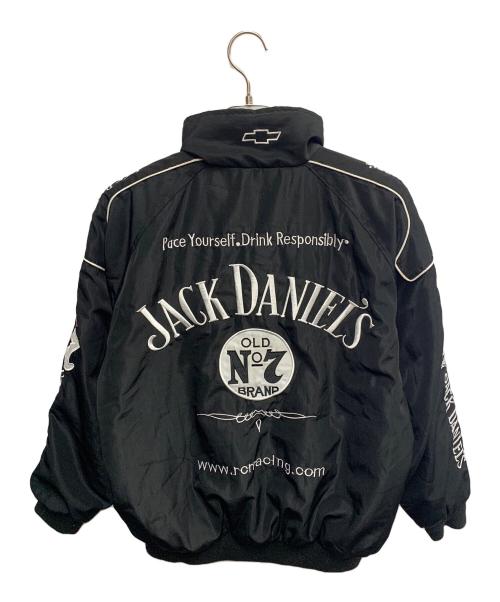 JACK DANIEL（ジャックダニエル）JACK DANIEL (ジャックダニエル) JACK DANIEL　ブラック　ナスカーレーシングジャケット　ジャケット ブラック サイズ:SIZE Mの古着・服飾アイテム