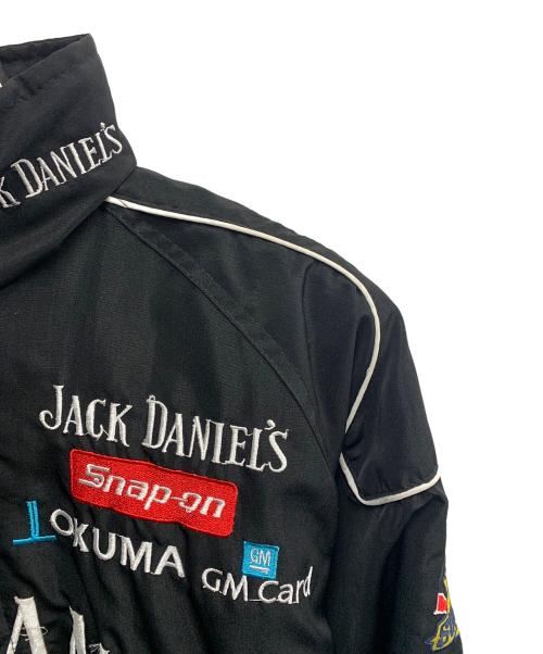 JACK DANIEL（ジャックダニエル）JACK DANIEL (ジャックダニエル) JACK DANIEL　ブラック　ナスカーレーシングジャケット　ジャケット ブラック サイズ:SIZE Mの古着・服飾アイテム