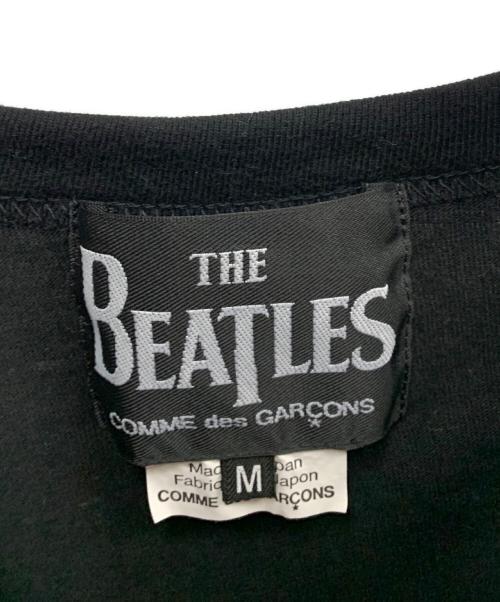 THE BEATLES（ビートルズ）THE BEATLES (ビートルズ) COMME des GARCONS (コムデギャルソン) THE BEATLES　COMME des GARCONS　半袖カットソー ブラック サイズ:SIZE Mの古着・服飾アイテム
