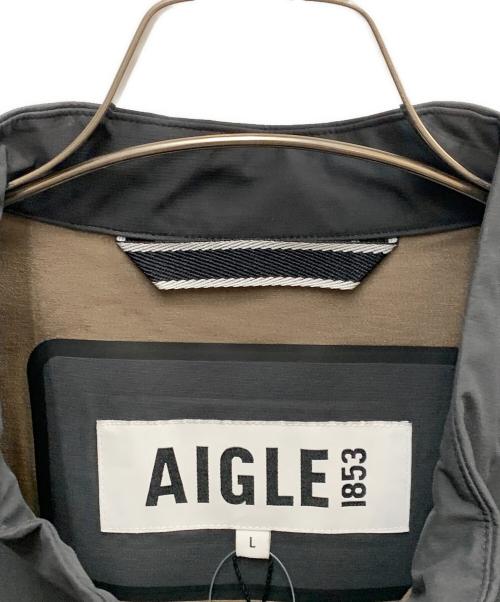 AIGLE（エーグル）AIGLE (エーグル) AIGLE　グレー　撥水 保温 3レイヤー 　ソフトシェルジャケット グレー サイズ:SIZE Lの古着・服飾アイテム