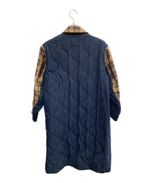 blanc basque（ブランバスク）blanc basque (ブランバスク) BLANC basque　ベージュ×ネイビー　コート ベージュ×ネイビー サイズ:SIZE Mの古着・服飾アイテム