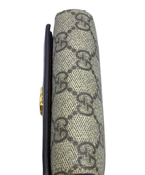GUCCI（グッチ）GUCCI (グッチ) GG　マーモント　2つ折り財布 ベージュの古着・服飾アイテム
